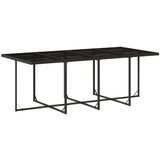 vidaXL 13-dijelni vrtni blagovaonski set s jastucima poliratan crni | shoptok.hr