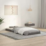  Posteljni okvir siv 75x190 cm trdna borovina 2FT6, (20737808) Cene