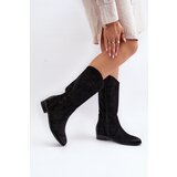 VINCEZA Zazoo 3403 Openwork Women's Low Heel Boots Brown | Eponuda.ba