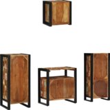 vidaXL Set namještaja za kupaonicu 4 pcs Čvrsto reciklirano drvo | shoptok.hr