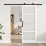 vidaXL klizna vrata s hardverskim setom "ORKDAL" Bijela 83x211 cm | shoptok.hr