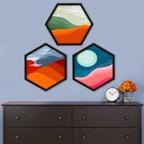 Wallity Uramljena slika 6GEN3418181, 35x35 cm, 3 dela Cene