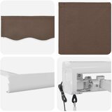  Povlačivi tende Sivosmeđa 450 × 300 cm Tkanina i Metal | shoptok.hr