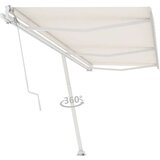  Prostostoječa avtomatska tenda 600x300 cm krem, (20728983) | Shoptok.si