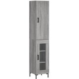  Visoka komoda siva sonome 34,5x34x180 cm od konstruiranog drva | shoptok.hr