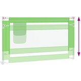  Sigurnosna ograda za dječji krevet zelena 140 x 25 cm tkanina | shoptok.hr