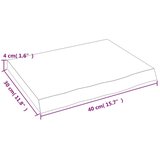 vidaXL Kupaonska radna ploča 40 x 30 x 4 cm netretirano masivno drvo | shoptok.hr