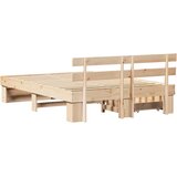  Krevetna konstrukcija Smeđa 150 x 200 cm Čvrsto borovo drvo | Eponuda.com