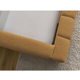 Bobochic Paris Senf žuti tapecirani bračni krevet s prostorom za odlaganje s podnicom 160x200 cm Denali – | shoptok.hr