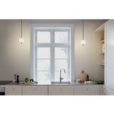 UMAGE Medeninasta kovinska LED viseča svetilka s steklenim senčilom ø 12 cm Audrey – | Shoptok.si