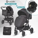 Coccolle Otroški voziček 3 v 1 Serry Jet črna | Shoptok.si
