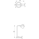  Stona lampa JOKER 1xGU10/25W/230V crna/zlatna | Eponuda.com