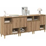 Komode 3 pcs Umjetnički hrast 60 x 35 x 70 cm Konstruirano drvo | Eponuda.ba