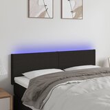  LED uzglavlje crno 144x5x78/88 cm od tkanine | Eponuda.ba