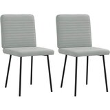 Maison Chic Jedilni stoli - Vzorci stoli 2 kosa svetlo siv žamet A463, (22032629) | Shoptok.si