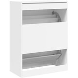 Ormarić za cipele s 2 preklopne ladice bijeli 80x42x108 cm | Eponuda.com
