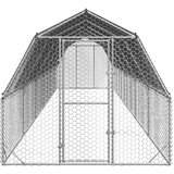  Kavez za kokoši s krovom 2,5x12x2,25 m pocinčani čelik | shoptok.hr