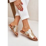 Zazoo Elegant Leather Slippers On Flat Heel | Shoptok.si