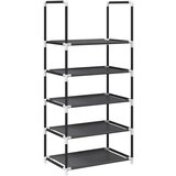 vidaXL Stalak za cipele 5 nivoa crni 44x28x94 cm netkana tkanina | shoptok.hr