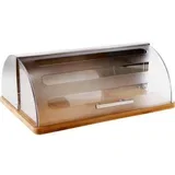 Five kutija za kruh 39x26.5x15.5cm bambus ps prozirna