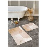 Mila Home Bež žametne kopalniške preproge v kompletu 2 ks 60x100 cm – | Shoptok.si