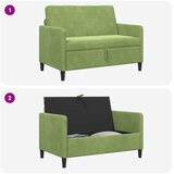 SOFA s pohranom Svijetlo zelena 122 x 78 x 87 cm Poliester | shoptok.hr