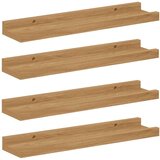  Polica na zidu 4 pcs Smeđa 40 x 9 x 3 cm Konstruirano drvo | shoptok.hr