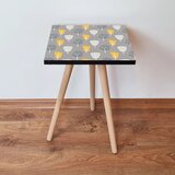 Hanah home klub sto Shp186, 35x42x35 cm, Sivi | ePonuda.com