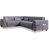 Miuform Siva sklopiva/s prostorom za odlaganje kutna garnitura (s lijevim kutom/u obliku slova L) Classy Sophie – | shoptok.hr