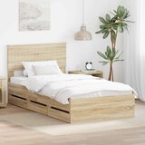  Okvir za krevet s ladicama Sonoma hrast 100 x 200 cm - sonoma hrast 100 x 200 cm | shoptok.hr