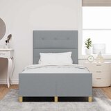  Krevetna konstrukcija Svjetlosiva 120 x 190 cm tkanina | shoptok.hr