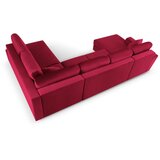 Cosmopolitan Design Crvena baršunasti sklopiva/s prostorom za odlaganje kutna garnitura (s desnim kutom/u obliku slova "U") Kyoto – | shoptok.hr