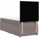  Krevet s oprugama i madracem smeđesivi 100 x 200 cm od tkanine | shoptok.hr