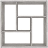  Zidna polica siva boja betona 45,1x16x45,1 cm konstruirano drvo | Eponuda.com