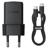 Zidni punjač Baseus Palm 30W 3A 1 x USB-C s USB-C kabelom crni | Eponuda.com