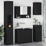 vidaXL Komplet pohištva za kopalnico 5 pcs Črna 30 x 35 x 192 cm | Shoptok.si