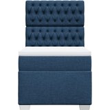  Krevet s oprugama i madracem plavi 90 x 200 cm od tkanine | shoptok.hr