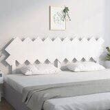vidaXL Uzglavlje za krevet Bijela 196x3x80,5 cm od masivne borovine | shoptok.hr