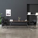 Maison Chic Vrtljivi Jedilni stoli - Vzorci stoli 2 kosa črno umetno usnje A1794, (22031444) | Shoptok.si