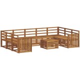  Set vanjskih sofa 10 kom. Prirodna | shoptok.hr