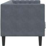  Trosjed Chesterfield s jastučićima tamnosivi baršunasti | shoptok.hr