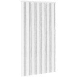 vidaXL Zavjesa protiv insekata Chenille Svijetlo siva i bijela. - Svijetlo siva i bijela (dvostripa) 118 x 220 cm | shoptok.hr