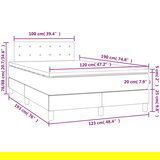  Krevet s oprugama i madracem LED tamnozelenim 120x190 cm baršun | shoptok.hr