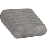  Jastuk s jastukom HEERLEN 6 kom. Svjetlosiva Mikrofibra Flis - Svjetlosiva Ø 15 x 40 cm 6 | shoptok.hr