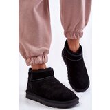 Boto Women's Suede Low Snow Boots Black Shelie | Shoptok.si