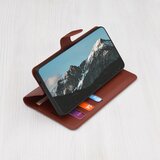 Techsuit Leather Folio preklopna torbica za Motorola Edge 50 Pro – rjava | Shoptok.si