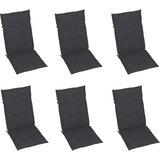  Blazine za vrtne stole 6 kosov antracit 120x50x3 cm blago, (20623437) | Shoptok.si