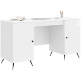 Stol Bijela visokog sjaja 142,5 x 50 x 75 cm Konstruirano drvo | shoptok.hr