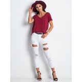 BASIC Feel Good T-shirt-RV-TS-4832.16P-burgundy | shoptok.hr