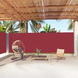 Uvlačiva bočna tenda crvena 200 x 1000 cm | shoptok.hr